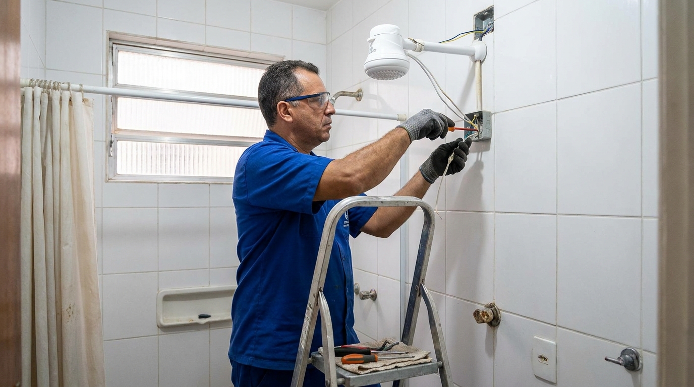 Instalacao de chuveiro eletrico em Vitória da Conquista‑BA