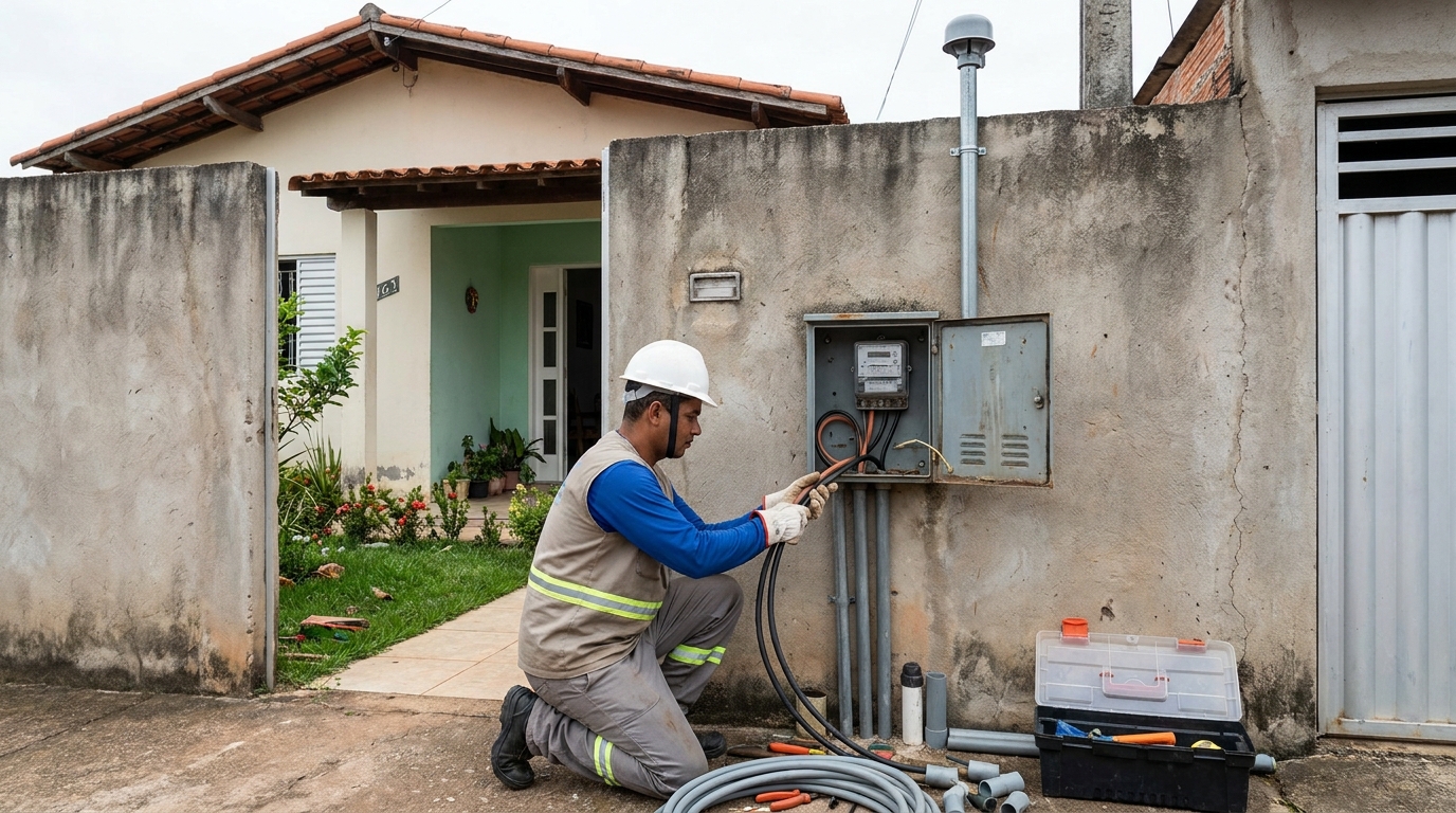 Instalacao de padrao de energia em Vitória da Conquista‑BA
