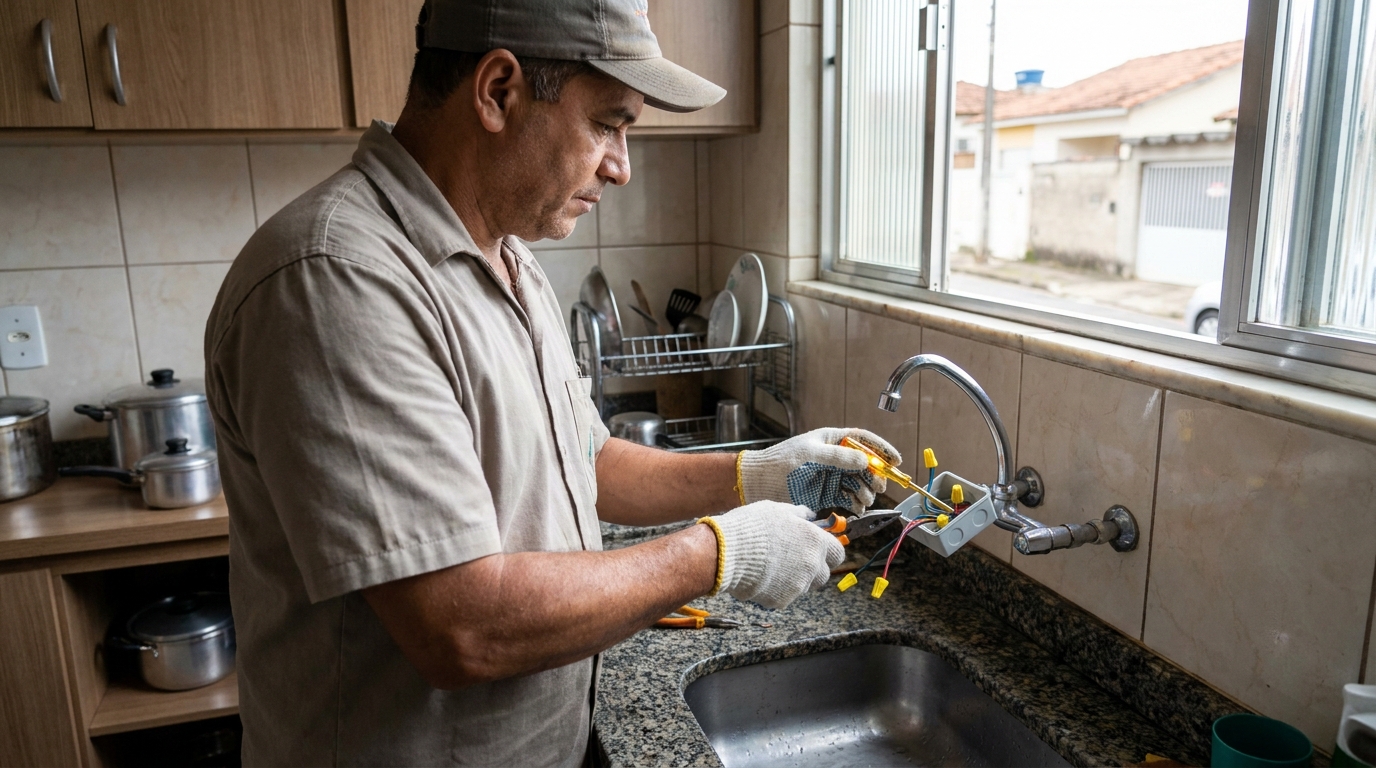 Instalacao de torneira eletrica profissional em Vitória da Conquista‑BA