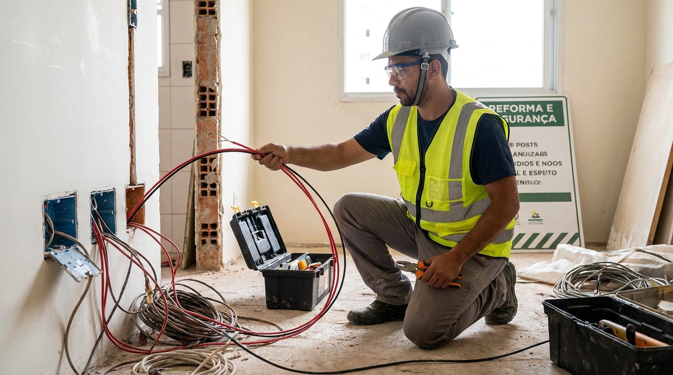 Troca de fiacao eletrica em Vitória da Conquista‑BA