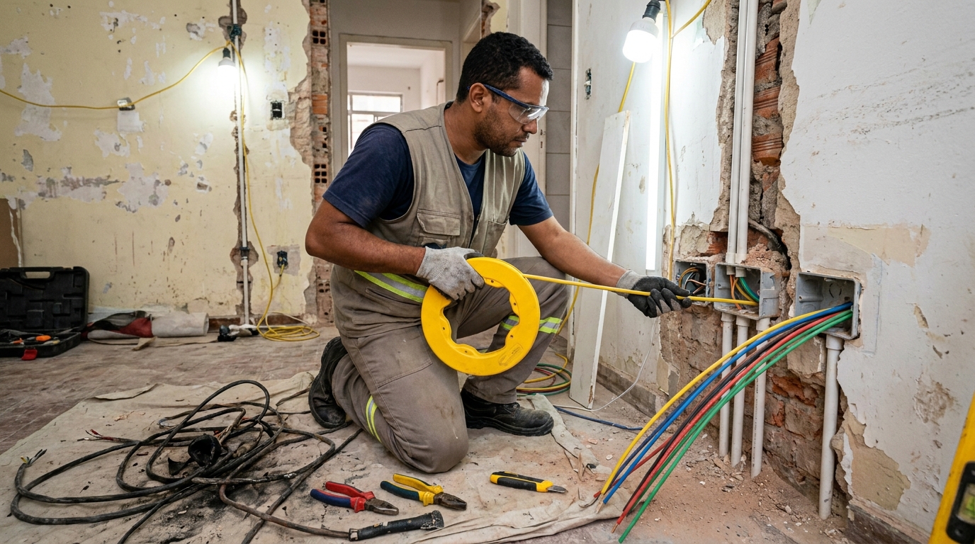 Troca de fiacao eletrica profissional em Vitória da Conquista‑BA